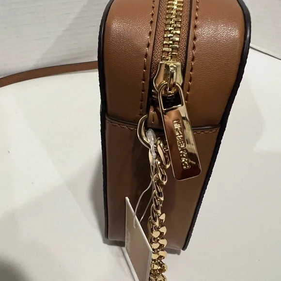 MICHAEL KORS JET SET BROWN MULTI EAST WEST AIRPLANES CROSSBODY BAG - Picture 9 of 9